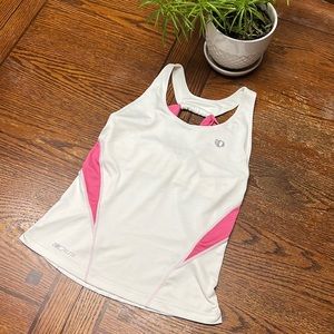 Pearl Izumi Elite Pursuit Tri Tank, Atomic white & pink size S